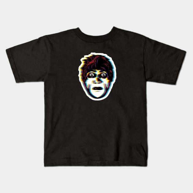 Four color seperation Caligari Kids T-Shirt by drcaligari